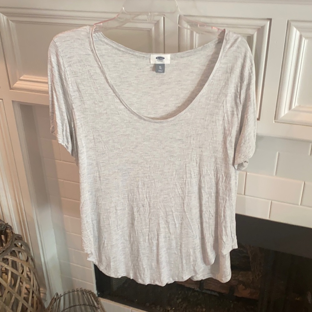 Old Navy grey scoop neck tee sz XL